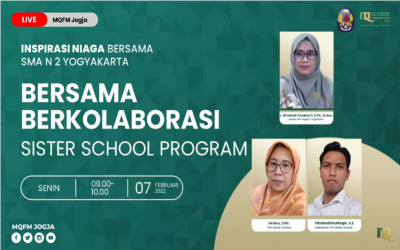 Inspirasi Niaga Radio MQFM Jogja: “Bersama Berkolaborasi Sister School Program” SMAN 2 Yogyakarta