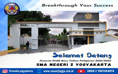 Pemberitahuan dan Susunan Acara MPLS Daring SMAN 2 Yogyakarta Tahun 2021